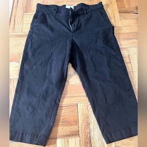 EVERLANE Wide Leg Crop Pant Size 20 Black